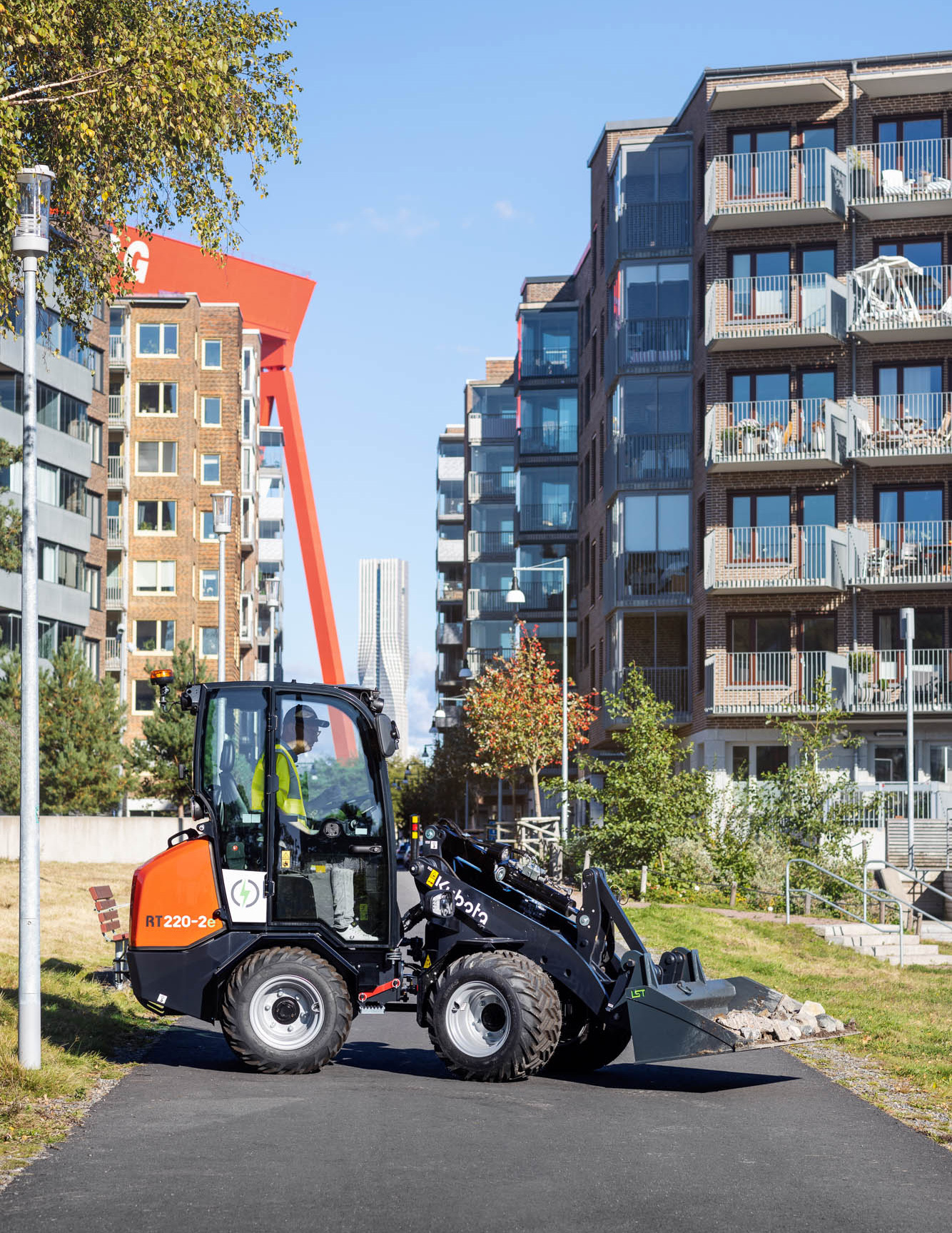 Kubota RT220-2e i Stadsmiljö